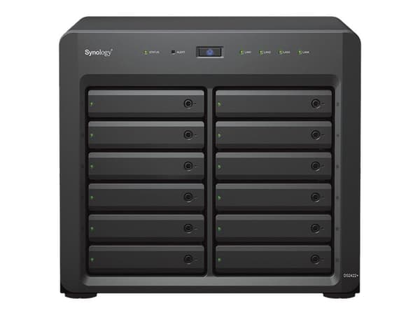 Synology Disk Station DS2422+ - NAS-server - 12 fack - SATA 3Gb/s - RAID RAID 0, 1, 5, 6, 10, JBOD - RAM 4 GB - Gigabit Ethernet - iSCSI support
