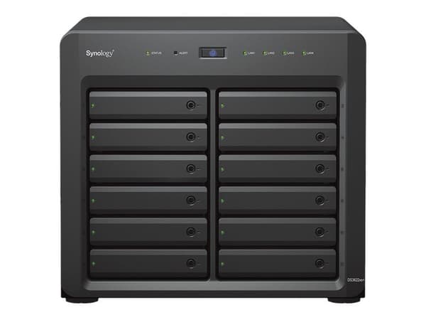 Synology Disk Station DS3622XS+ - NAS-server - 12 fack - SATA 6Gb/s - RAID RAID 0, 1, 5, 6, 10, JBOD, RAID F1 - RAM 16 GB - Gigabit Ethernet / 10 Gig