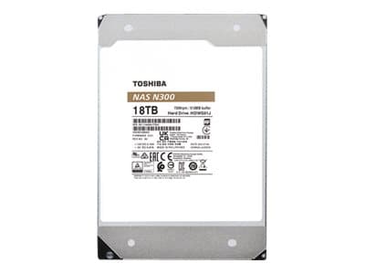 Toshiba N300 NAS - harddisk - 18 TB - intern - 3,5" - SATA 6 Gb/s - 7200 rpm - buffer: 512 MB