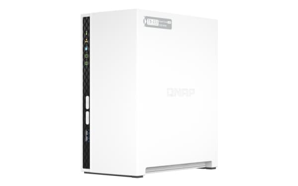 QNAP TS-233 - NAS-server - 2 brønner - SATA 6Gb/s - RAID RAID 0, 1, JBOD - RAM 2 GB - Gigabit Ethernet - iSCSI støtte
