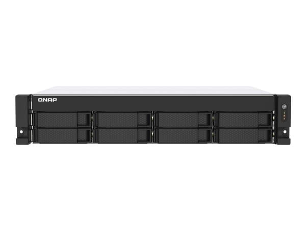 QNAP TS-873AeU - NAS-server - 8 fack - kan monteras i rack - SATA 6Gb/s - RAID RAID 0, 1, 5, 6, 10, 50, JBOD, 60 - RAM 4 GB - 2.5 Gigabit Ethernet - Svart
