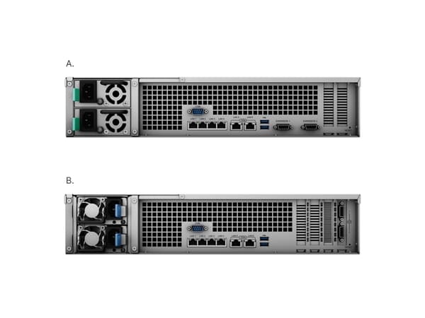 Synology RackStation RS3621xs+, NAS, Teline ( 2U ), Intel® Xeon® D, D-1541, 48 TB, Musta
