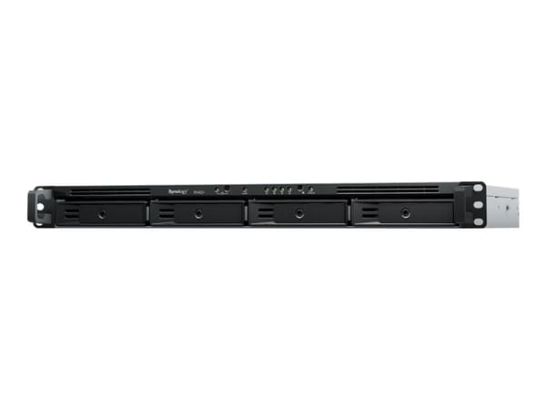 Synology RackStation RS422+ - NAS-server - 4 brønner - kan monteres i rack - SATA 6Gb/s - RAID RAID 0, 1, 5, 6, 10, JBOD - RAM 2 GB - Gigabit Etherne Sort