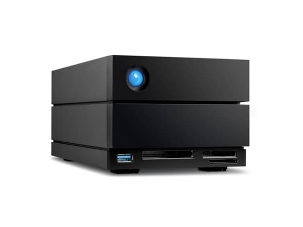 LaCie 2big Dock STLG32000400 - Harddiskarray - 32 TB - 2 brønner (SATA-600) - HDD 16 TB x 2 - Thunderbolt 4, USB 3.2 Gen 2 (ekstern) - med 5-års Resc