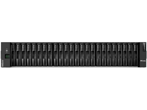 Lenovo ThinkSystem DE4000H Hybrid 2U24 SFF -ohjainkotelo - Kiintolevyasema - 24 paikkaa (SAS-3) - 16Gb Fibre Channel, SAS 12Gb/s (ekstern) - rackvers