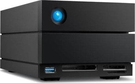 LaCie 2big Dock STLG16000400 - Harddiskarray - 16 TB - 2 brønner (SATA-600) - HDD 8 TB x 2 - Thunderbolt 4, USB 3.2 Gen 2 (ekstern) - med 5-års Rescu