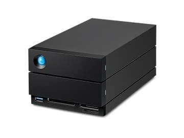 LaCie 2big Dock STLG20000400 - Hårddiskarray - 20 TB - 2 fack (SATA-600) - HDD 10 TB x 2 - Thunderbolt 4, USB 3.2 Gen 2 (extern) - med 5 års återstäl