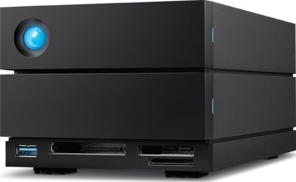 LaCie 2big Dock STLG20000400 - Hårddiskarray - 20 TB - 2 fack (SATA-600) - HDD 10 TB x 2 - Thunderbolt 4, USB 3.2 Gen 2 (extern) - med 5 års återstäl