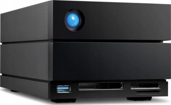 LaCie 2big Dock STLG40000400 - Harddiskarray - 40 TB - 2 brønner (SATA-600) - HDD 20 TB x 2 - Thunderbolt 4, USB 3.2 Gen 2 (ekstern) - med 5-års Resc