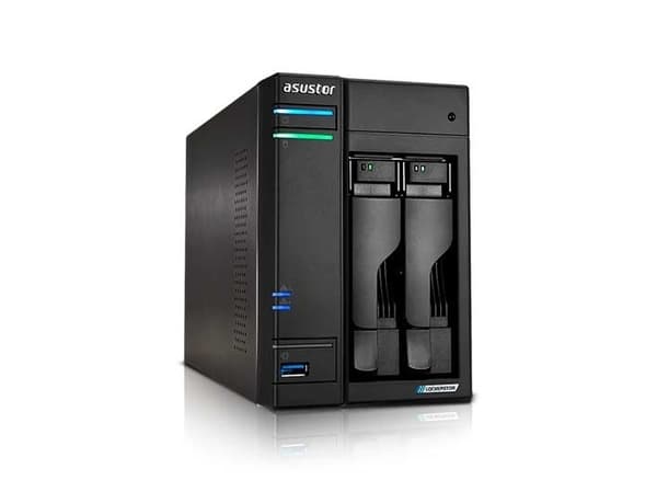 ASUSTOR Lockerstor 2 Gen2 - NAS-server - 2 fack - RAID 0, 1, 5, 6, 10, JBOD - RAM 4 GB - 2.5 Gigabit Ethernet - iSCSI support