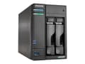 Miniatyrbild 1 av 5: ASUSTOR Lockerstor 2 Gen2 - NAS-server - 2 fack - RAID 0, 1, 5, 6, 10, JBOD - RAM 4 GB - 2.5 Gigabit Ethernet - iSCSI support