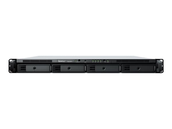 Synology RackStation RS822RP+ - NAS-server - 4 fack - kan monteras i rack - SATA 6Gb/s - RAID RAID 0, 1, 5, 6, 10, JBOD - RAM 2 GB - Gigabit Ethernet Grå
