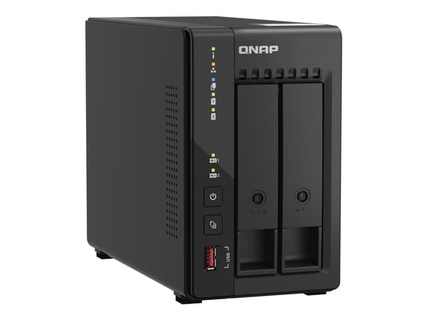 QNAP TS-253E, NAS, Tower, Intel® Celeron®, J6412, Musta