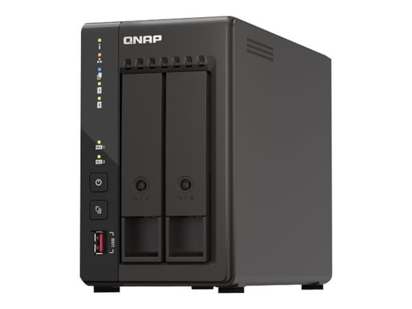 QNAP TS-253E, NAS, Tower, Intel® Celeron®, J6412, Musta musta
