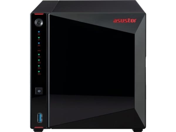 Asustor Nimbustor 4 AS5304T, NAS, pöytätietokone, Intel® Celeron®, J4105, Lajittelu musta