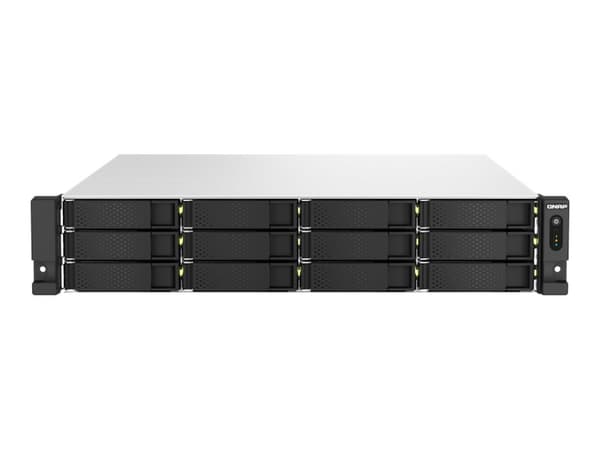 QNAP TS-H1887XU-RP, NAS, Teline ( 2U ), Intel Xeon E, E-2336, Musta, Valkoinen