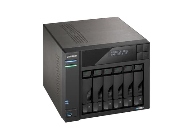 ASUSTOR Lockerstor 6 Gen2 AS6706T - NAS-server - 6 fack - SATA 6Gb/s - RAID 0, 1, 5, 6, 10, JBOD - RAM 8 GB - 2.5 Gigabit Ethernet - iSCSI support