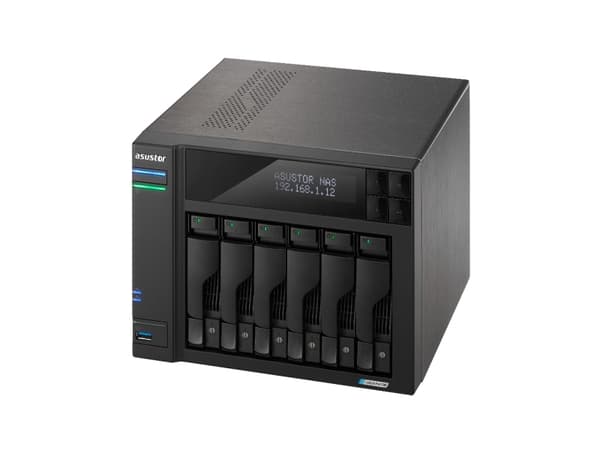 ASUSTOR Lockerstor 6 Gen2 AS6706T - NAS-server - 6 fack - SATA 6Gb/s - RAID 0, 1, 5, 6, 10, JBOD - RAM 8 GB - 2.5 Gigabit Ethernet - iSCSI support