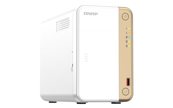 QNAP TS-262 - NAS-server - 2 fack - SATA 6Gb/s - RAID RAID 0, 1, 5, 6, 10, 50, JBOD, 60 - RAM 4 GB - 2.5 Gigabit Ethernet - iSCSI support