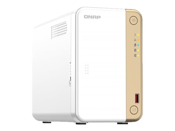 QNAP TS-262 - NAS-server - 2 fack - SATA 6Gb/s - RAID RAID 0, 1, 5, 6, 10, 50, JBOD, 60 - RAM 4 GB - 2.5 Gigabit Ethernet - iSCSI support