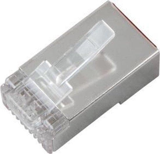 Producent: EFB Elektronik RJ45 stik STP, Cat.5e, VPE100 Op til 100 MHz (Cat.5e) for strengeSkærmet version Kerneisolering ca. 0,9 - 1,0 mm Kabeldiamet