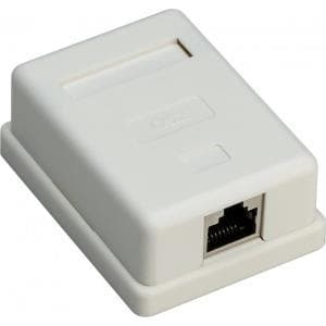 Goobay 1-porttinen RJ45-liitäntärasia, CAT 6, STP - suojattu (77634)