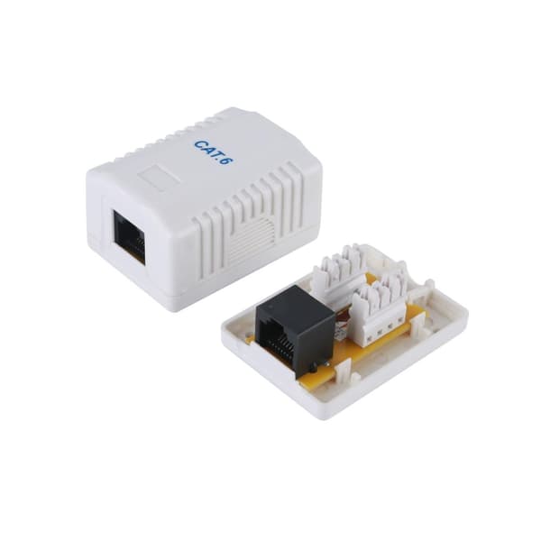 Udstyr 1-Port Cat.6 overflademonteret hus - 39 mm - 29,5 mm - 54 mm - 27 g - 100 mm - 30 mm (235213)