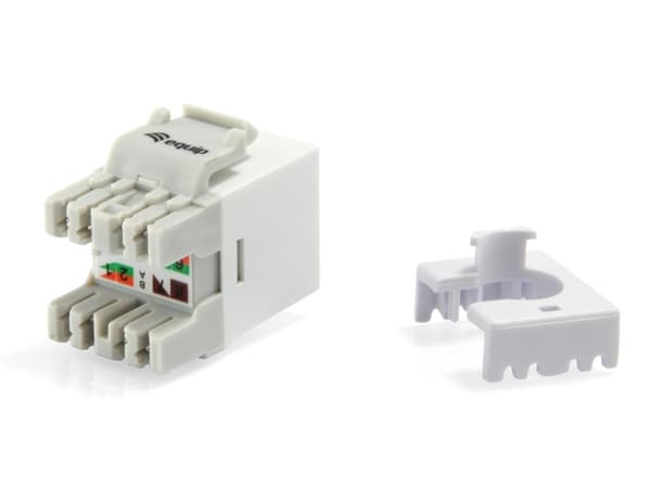 equip Pro - Keystone Jack - RJ-45 - hvid (pakke med 8)