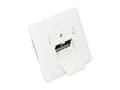 Miniatyrbillede 1 af 2: RJ45 fatning 2x RJ45 Cat6 skærmet planmonteret signal hvid