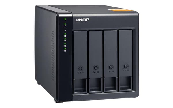 QNAP TL-D400S tallennusasemakotelo 2,5/3,5 tuuman HDD/SSD-kotelo Musta, harmaa