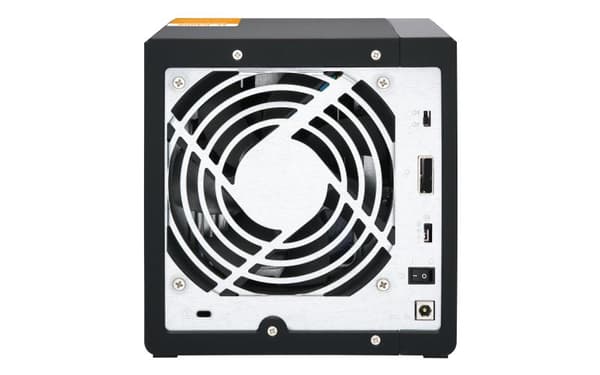 QNAP TL-D400S tallennusasemakotelo 2,5/3,5 tuuman HDD/SSD-kotelo Musta, harmaa