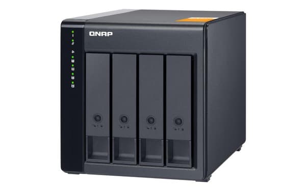 QNAP TL-D400S tallennusasemakotelo 2,5/3,5 tuuman HDD/SSD-kotelo Musta, harmaa
