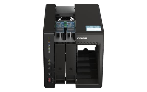 QNAP TS-253E - NAS-server - 2 fack - 8 TB - SATA 6Gb/s - HDD 4 TB x 2 - RAID 0, 1, JBOD - RAM 8 GB - 2.5 Gigabit Ethernet - iSCSI support