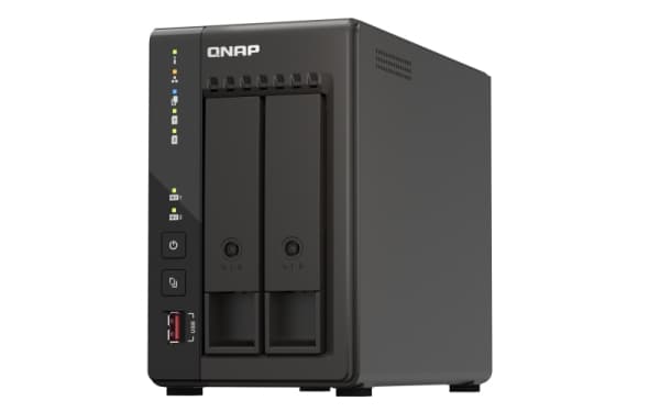 QNAP TS-253E - NAS-server - 2 fack - 8 TB - SATA 6Gb/s - HDD 4 TB x 2 - RAID 0, 1, JBOD - RAM 8 GB - 2.5 Gigabit Ethernet - iSCSI support