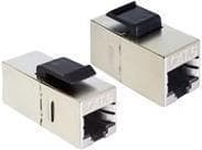 DeLOCK Keystone Module RJ45-stik > RJ45-stik Cat.6 compact - Modulær indgang - RJ-45 - Sort (pakke med 25) (86626)