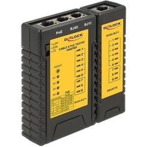 Delock kabeltester RJ45 / RJ12 / PoE (86107)