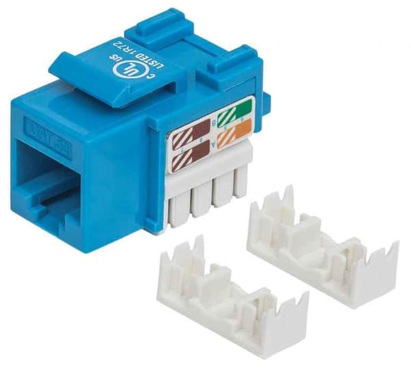 Intellinet - Modulær indgang - RJ-45 - Blå (210546)