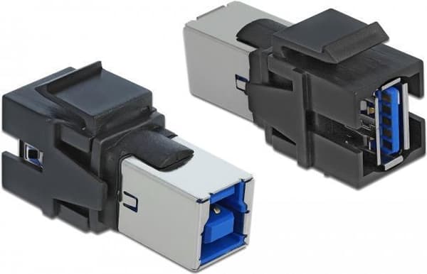 DeLOCK Keystone-moduuli - Modulaarinen tulo - USB3.0 Type A - Musta (86395)