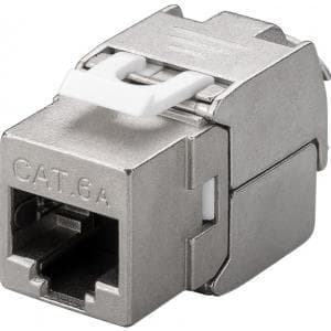 Goobay 90864 Keystone Modul RJ45 CAT 6A, STP, slim line