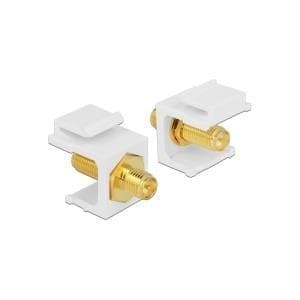 DeLOCK Keystone modul - Modulær input - RP-SMA - hvid