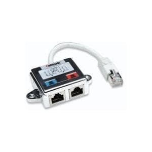 Intellinet Modular Distributor - Network Splitter - RJ-45 (M) till RJ-45 (W) - Dubbel isolering - CAT 5 - Silver