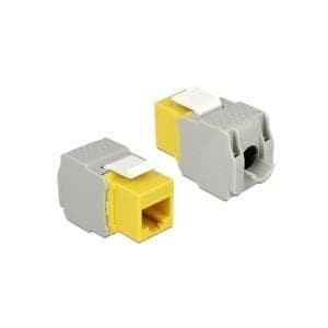 DeLOCK Keystone-modul - Modulär ingång - RJ-45 - Gul (86345)