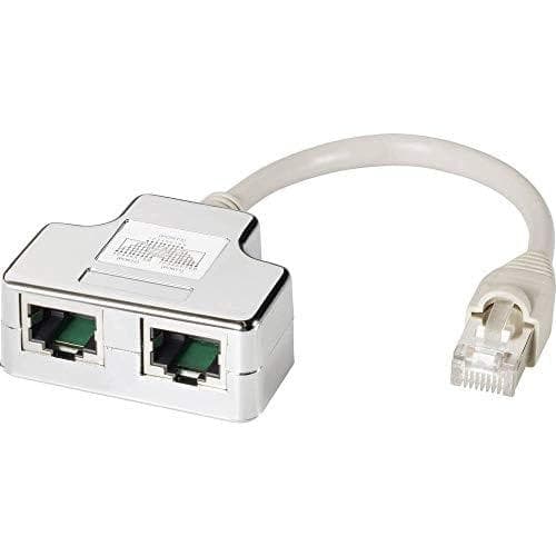 Helos T-Adaptor 2x 1:1 kabeldeling