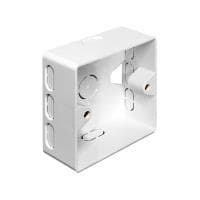DeLOCK Back Box - installationsboks netværksinterface - hvid, RAL 9010 (86128)