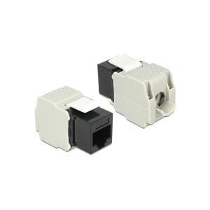 DeLOCK Keystone-modul - Modulær indgang - RJ-45 - Sort (86340)