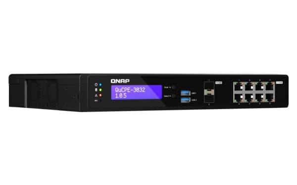 QNAP QuCPE-3032-C3558R-8G - Virtualiseringsapparat - 10 GigE, 2.5 GigE - pilvihallinta - työpöytätietokoneet