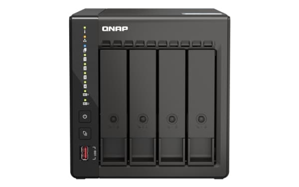 QNAP TS-453E - NAS-server - 4 fack - 24 TB - SATA 6Gb/s - HDD 8 TB x 4 - RAID RAID 0, 1, 5, 6, 10, 50, JBOD, 60 - RAM 8 GB - 2.5 Gigabit Ethernet - i
