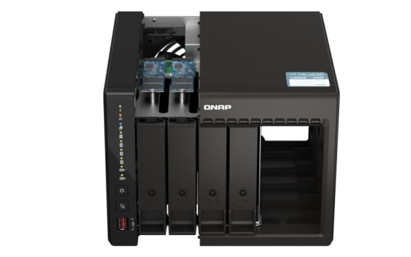 QNAP TS-453E - NAS-server - 4 fack - 24 TB - SATA 6Gb/s - HDD 8 TB x 4 - RAID RAID 0, 1, 5, 6, 10, 50, JBOD, 60 - RAM 8 GB - 2.5 Gigabit Ethernet - i