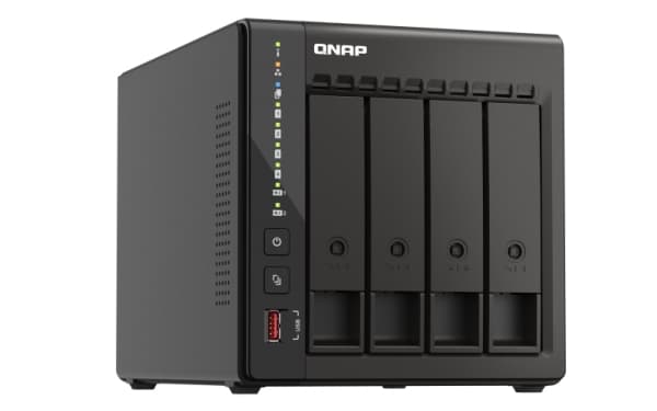 QNAP TS-453E - NAS-server - 4 fack - 24 TB - SATA 6Gb/s - HDD 8 TB x 4 - RAID RAID 0, 1, 5, 6, 10, 50, JBOD, 60 - RAM 8 GB - 2.5 Gigabit Ethernet - i