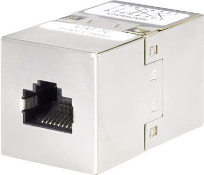 Renkforce RJ45 (ristitetty) verkkosovitin CAT 5e [1x RJ45-kanta - 1x RJ45-kanta] metalli (RF-4981662)